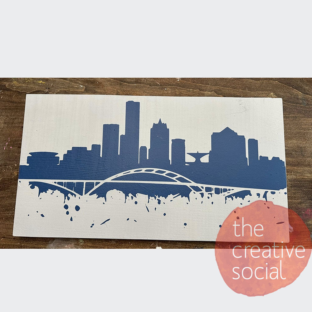 Milwaukee Skyline - Splatter