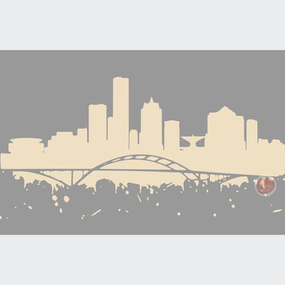 Milwaukee Skyline - Splatter